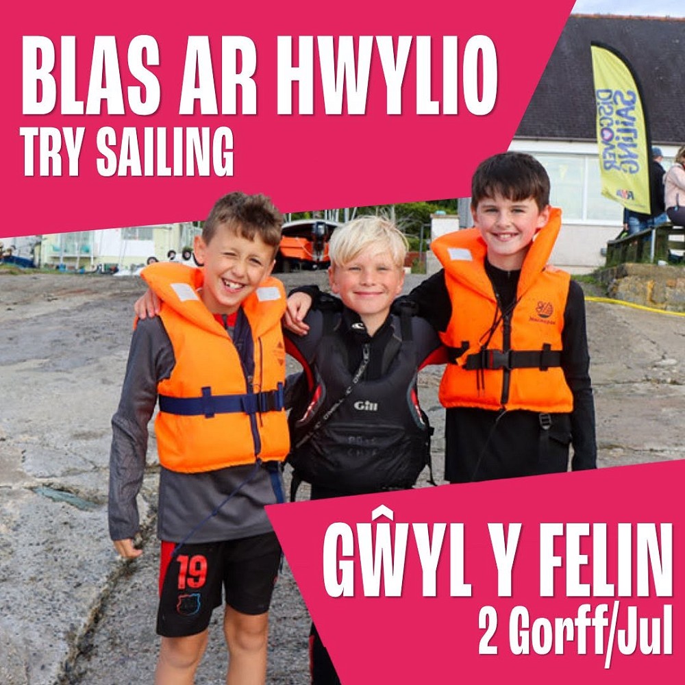 Try Sailing poster by gwyl Felin